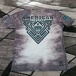 AMERICAN FIGHTER BY AFFLICTION ATHLETICS TRAINING DIVISION RAISED LOGO T…